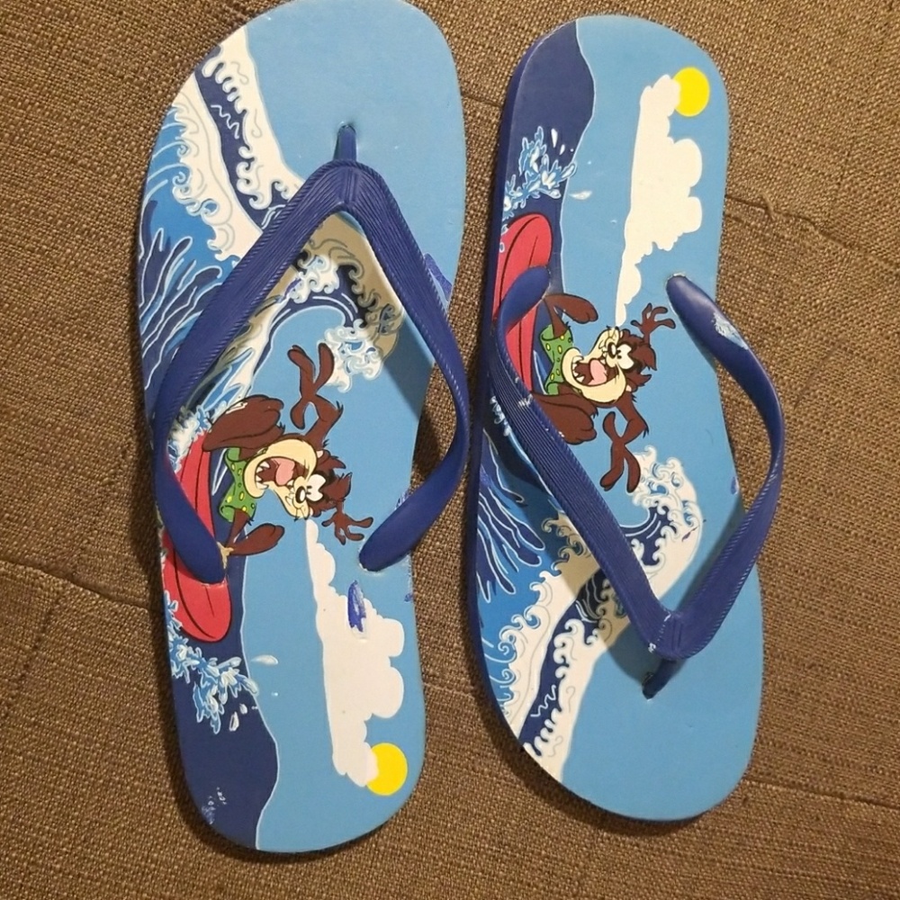 Disney Tasmanian devil men flip flop